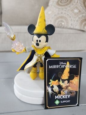 Disney Games Mirrorverse 5 Inch Action Figure Fantasy Wizard Mickey Mouse Cute